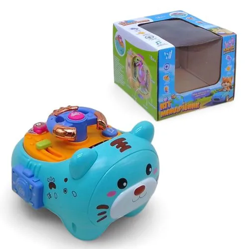 Звукова іграшка Wtoys Руль Кіт-мандрівник блакитна 3+