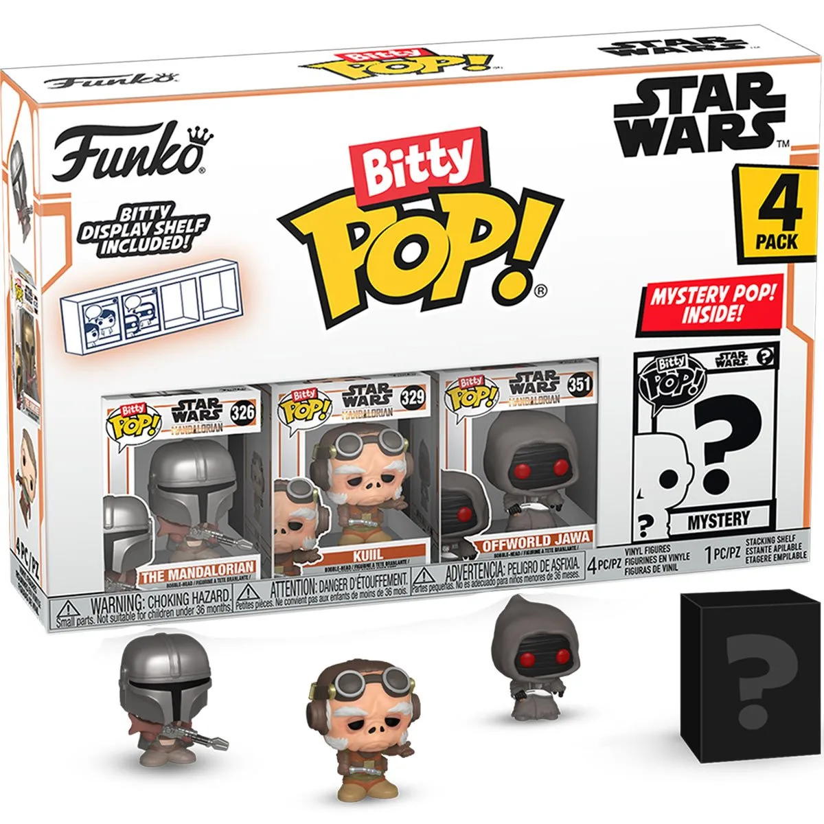 Набір подарунковий Funko POP (Bitty): Mandalorian - Mandalorian 4pk