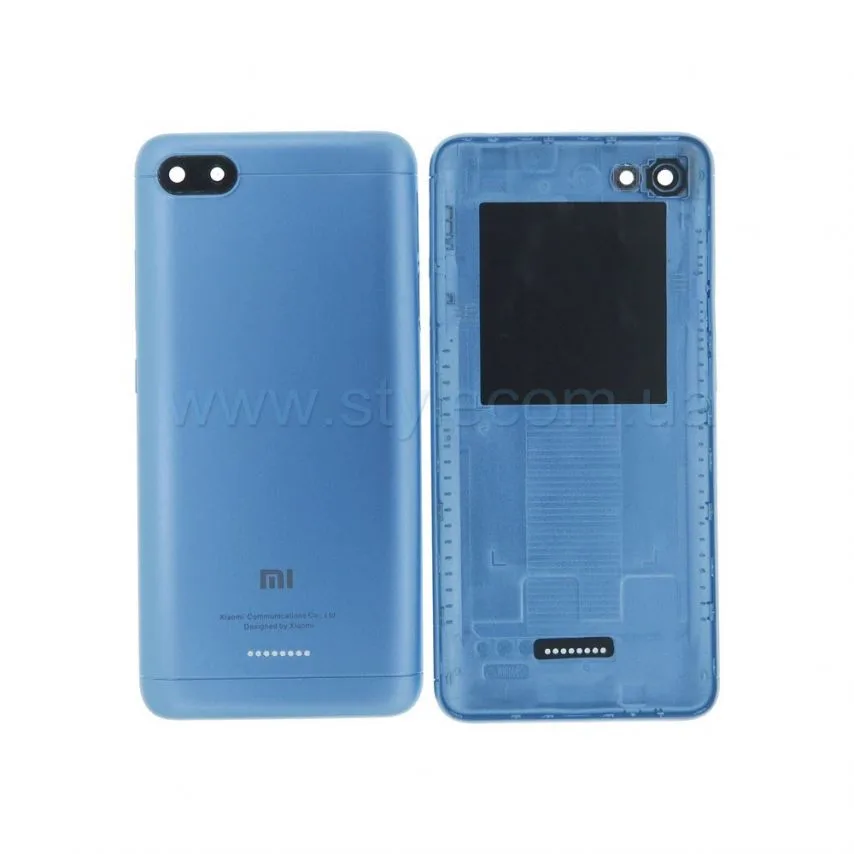 Корпус Xiaomi High Quality зі склом камери 6A синій