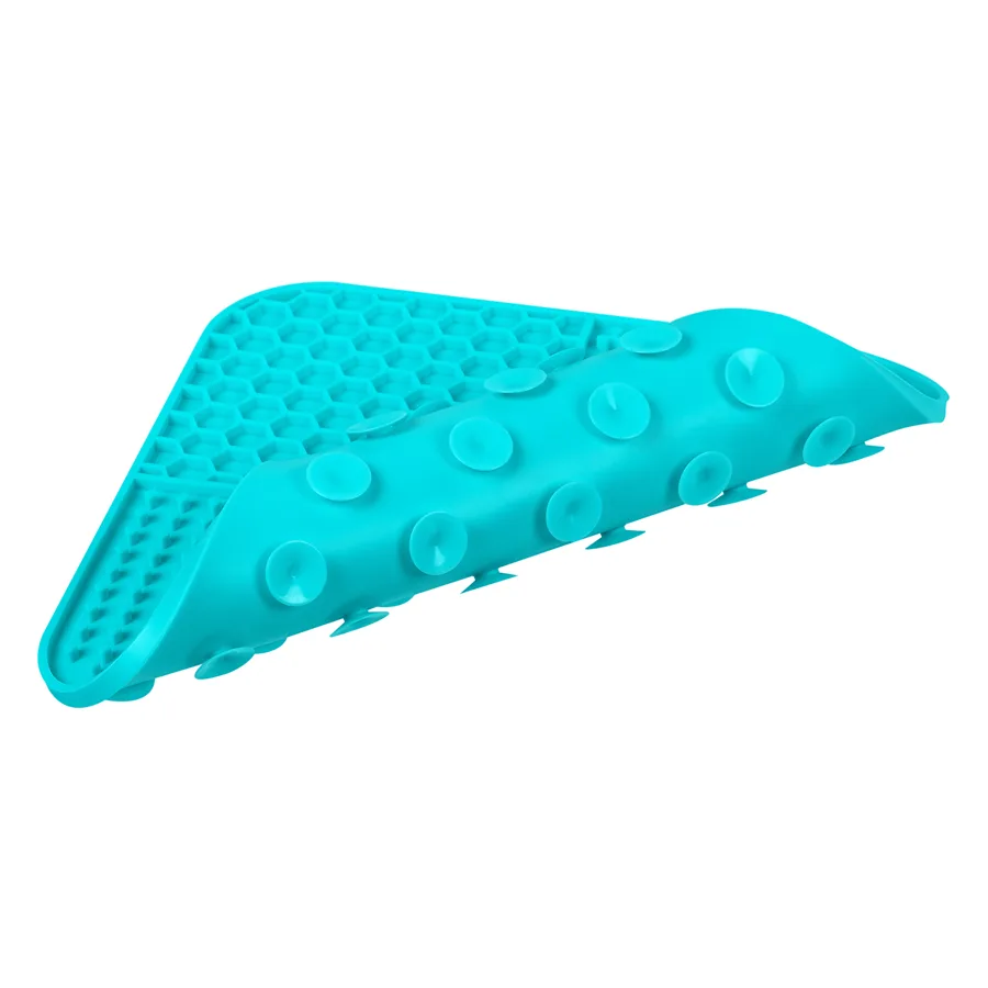 Килимок для злизування WAUDOG Silicone 19х19 см силіконовий блакитний