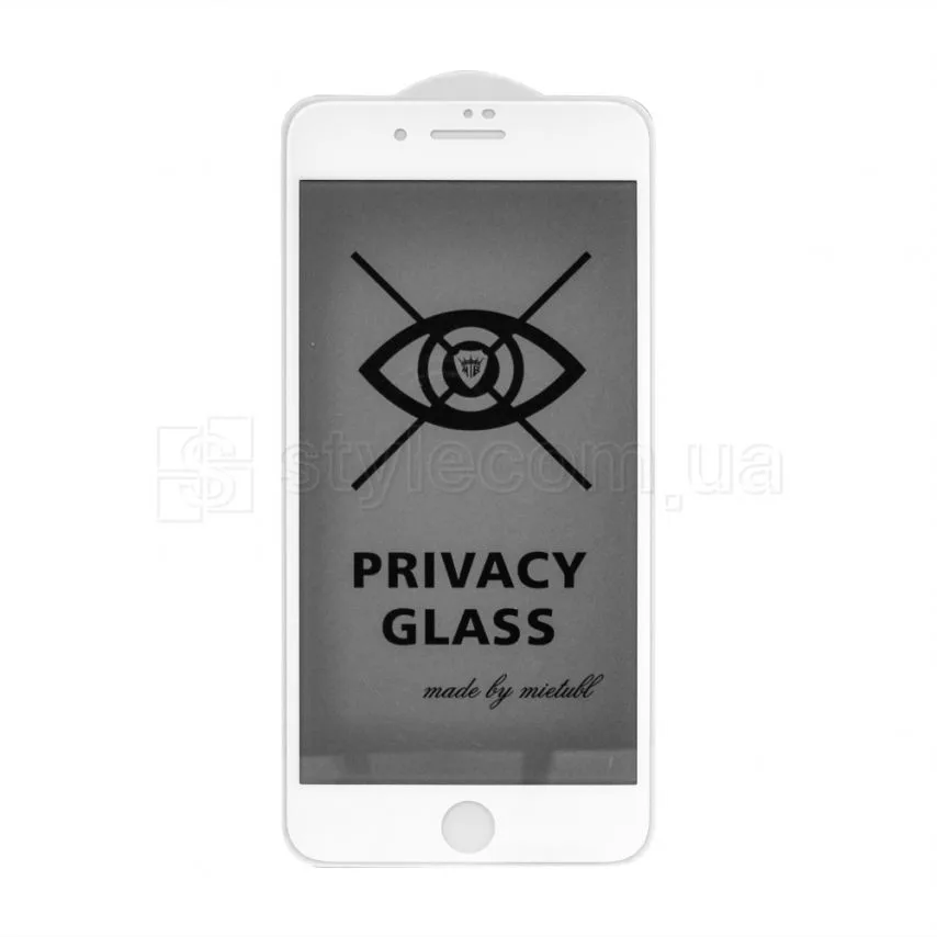 Захисне скло Privacy для смартфонів 7 Plus 8 Plus біле