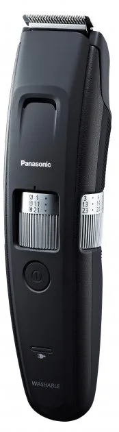 Тример Panasonic для бороди та вусів, комбінований (мережевий та акумуляторний), 4 насадки, сталеві леза, чорний.