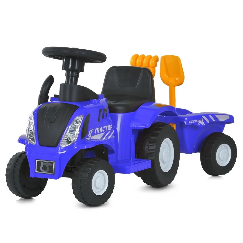Каталка-толокар Bambi Racer M 6153B-4 электрическая 61x30x36 см пластик синий