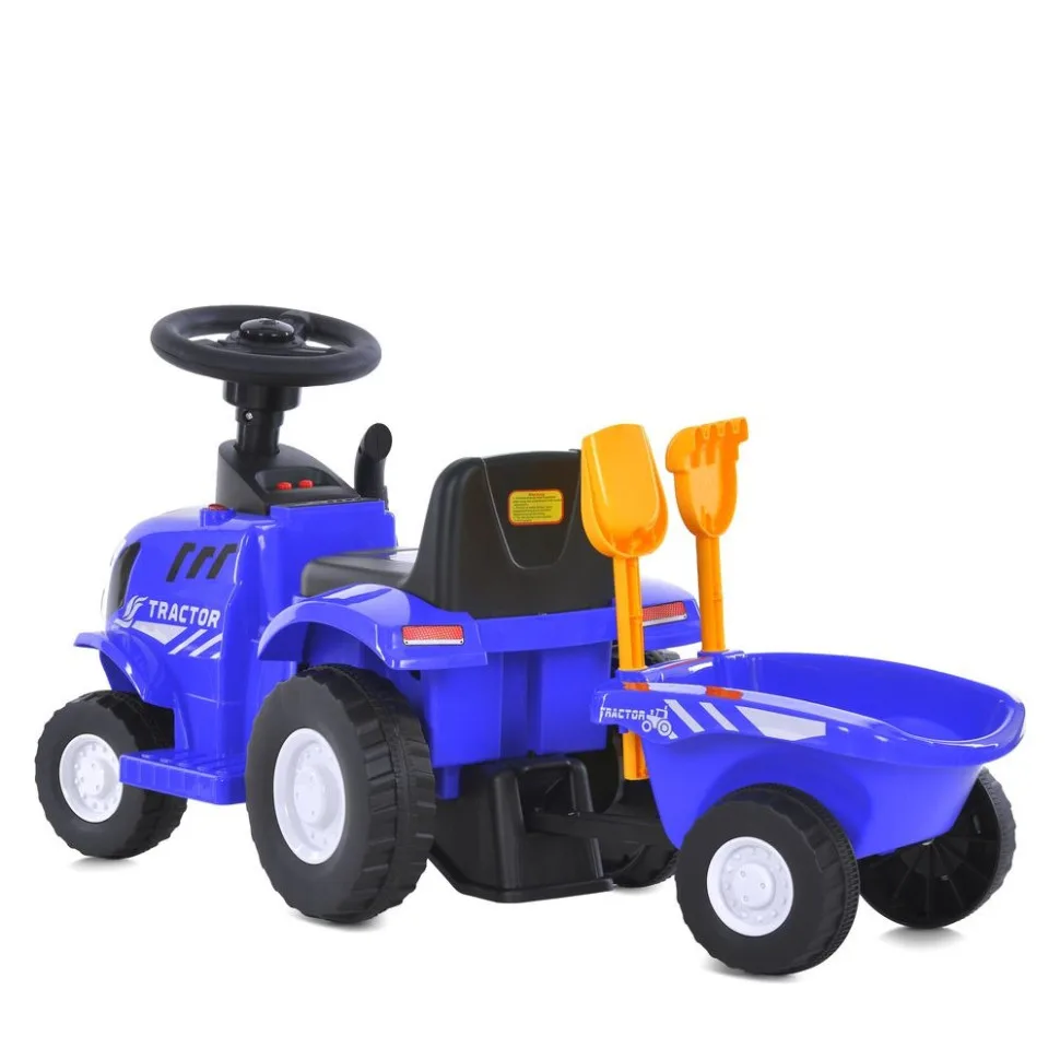 Каталка-толокар Bambi Racer M 6153B-4 електрична 61x30x36 см пластик синій