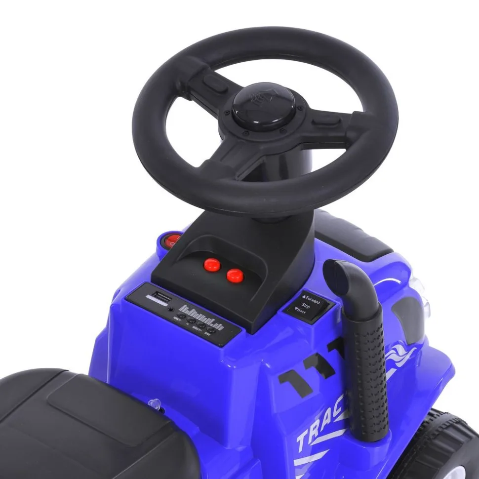 Каталка-толокар Bambi Racer M 6153B-4 електрична 61x30x36 см пластик синій