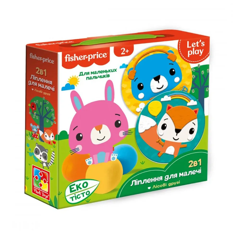 Набір для творчості Vladi Toys екотест 3 основи 5 стіків 3 картинки для дітей 2-4 роки