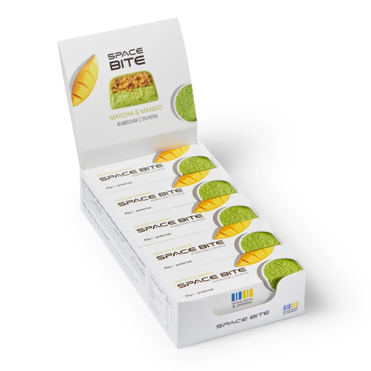 Протеиновый батончик Space Bite 10x45g Матча Манго