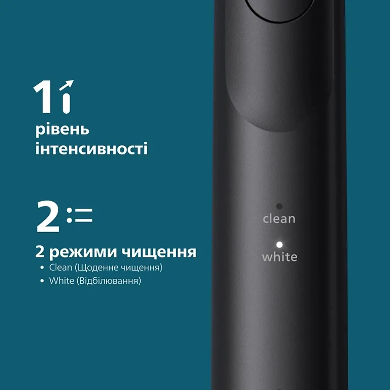 Зубна електрощітка Philips Ультразвукова 62000 рухів Чорна