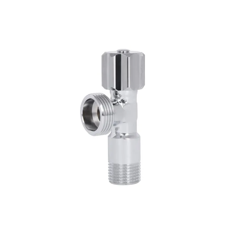 Кран кутовий 1/2"x3/4" латунний з вент.буксою хромований Thermo Alliance
