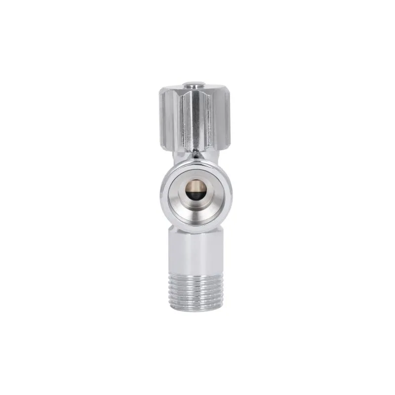 Кран кутовий 1/2"x3/4" латунний з вент.буксою хромований Thermo Alliance