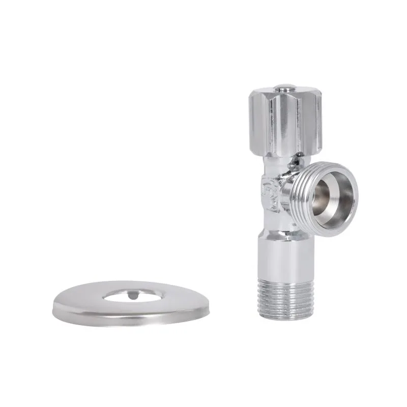 Кран кутовий 1/2"x3/4" латунний з вент.буксою хромований Thermo Alliance