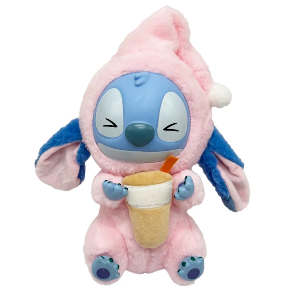 Дитяча м'яка іграшка брелок STITCH плюш 26 см рожевий