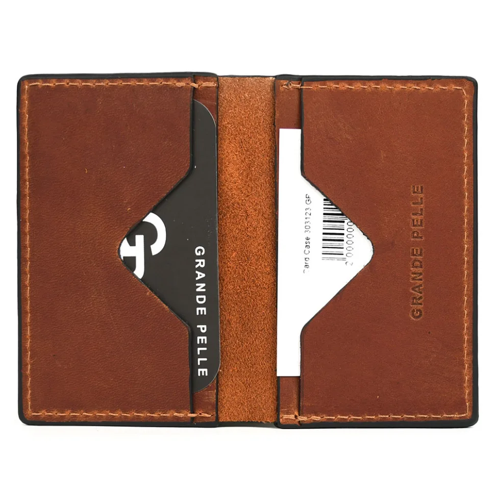 Картхолдер CardCase візитниця терракотового коньячного кольору для документів та візиток органайзер для карток.