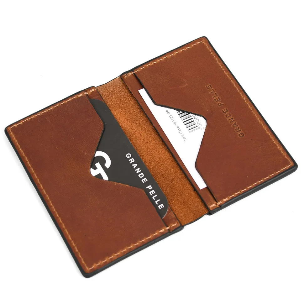 Картхолдер CardCase візитниця терракотового коньячного кольору для документів та візиток органайзер для карток.