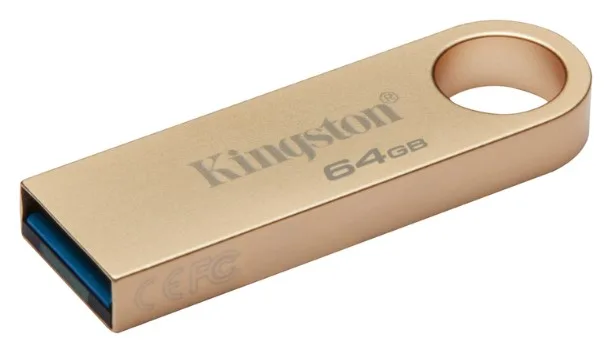 Флешка Kingston 64 ГБ метал USB 3.2 Gold