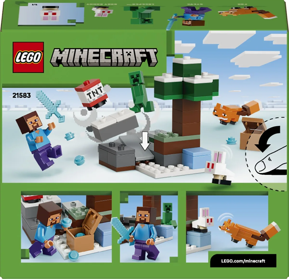 Конструктор LEGO Minecraft Пригоди Стіва в тайзі