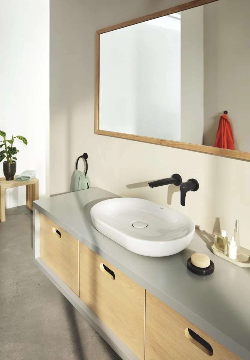 Кільце для рушника Grohe метал чорне 201х180 мм матове