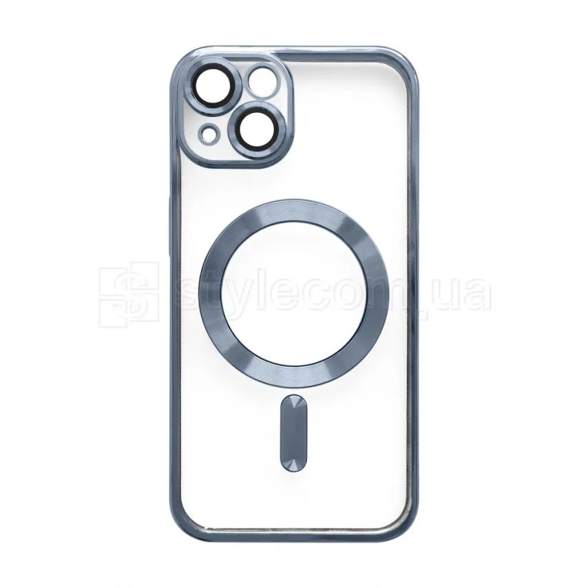 Чохол MagSafe для iPhone 13 пластик силікон синій