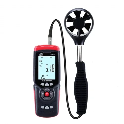 Анемометр цифровий BENETECH GT8913 0,3-45 м/с 0-45°C портативний