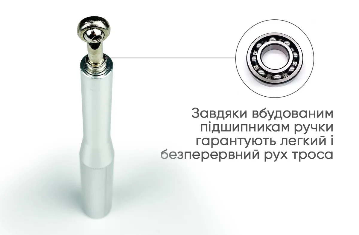 Швидкісна скакалка EasyFit алюмінієва 3 метри сірого кольору