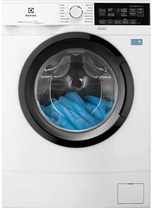 Пральна машина Electrolux фронтального завантаження, 6 кг, 1200 об/хв, клас енергоспоживання A, 41 см, з дисплеєм, інверторним мот