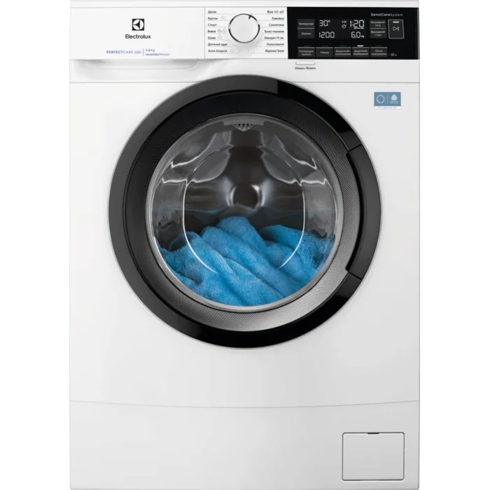 Пральна машина Electrolux фронтального завантаження, 6 кг, 1200 об/хв, клас енергоспоживання A, 41 см, з дисплеєм, інверторним мот