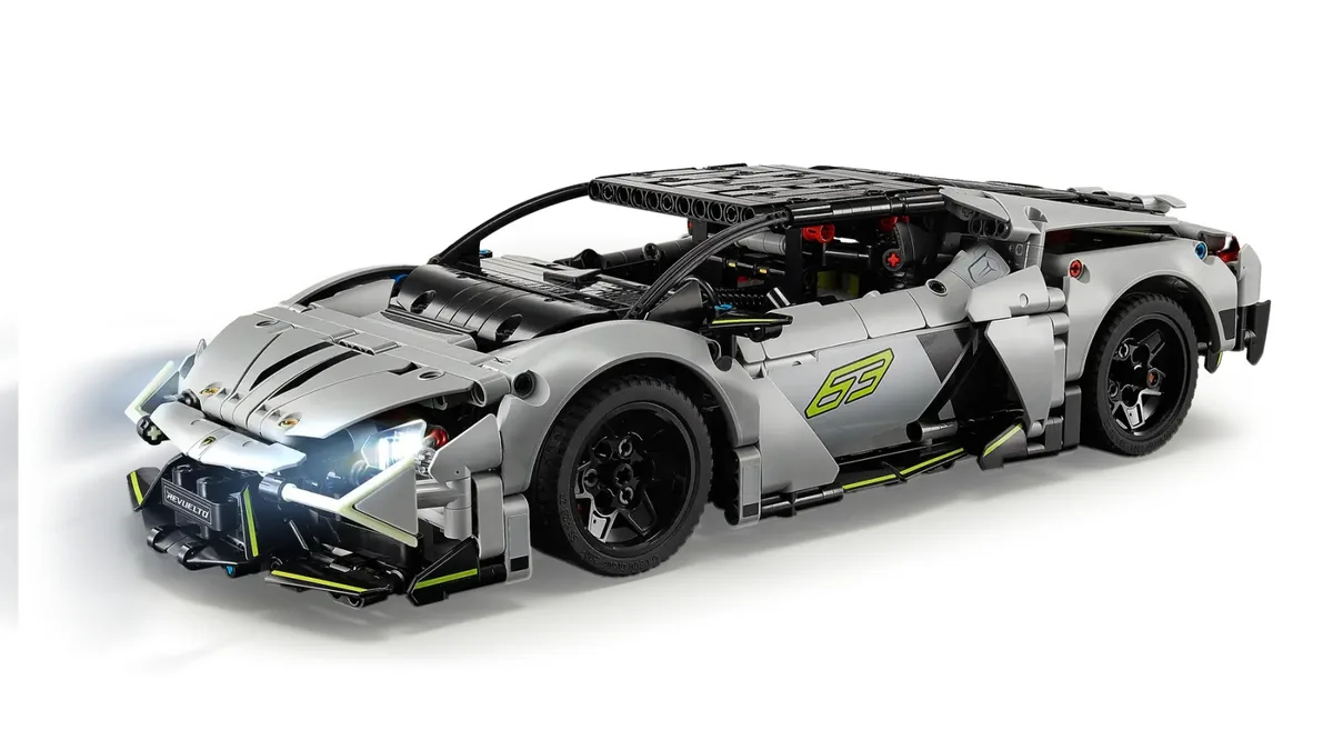 Конструктор LEGO Technic Суперкар 10+ для хлопчиків і дівчаток пластиковий зелений