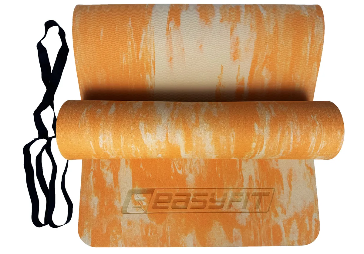 Коврик EasyFit s-EVA 183х61 см 8 мм Оранжевий