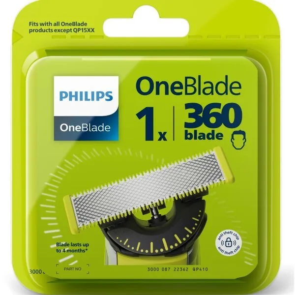 Заміна леза для бритви Philips OneBlade QP410/50