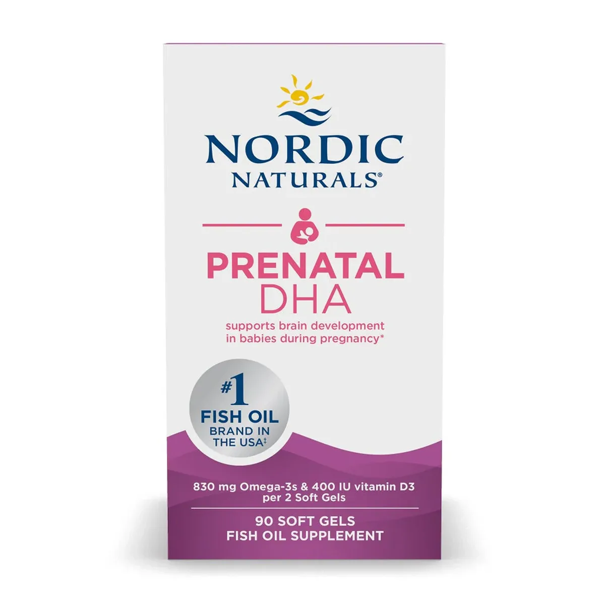Prenatal DHA Nordic Naturals 90 м'яких капсул без смаку