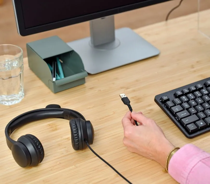 Гарнитура Trust Ayda, USB-A, черный