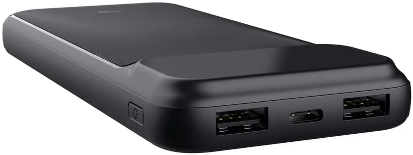 Акумулятор портативний літій-іонний power bank Trust Avala, 10000мА·год, 2хUSB-A/USB-C, 20W, PD/QC 3.0, чорний