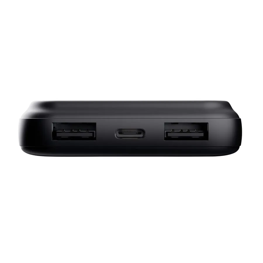 Акумулятор портативний літій-іонний power bank Trust Avala, 10000мА·год, 2хUSB-A/USB-C, 20W, PD/QC 3.0, чорний