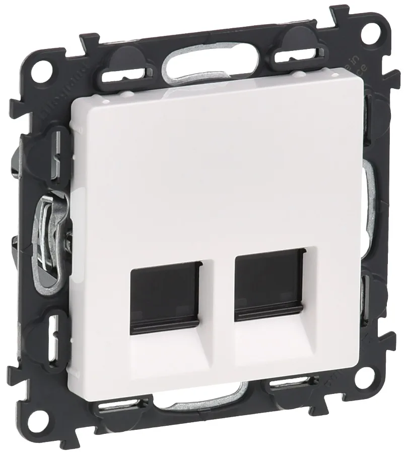 Розетка подвійна RJ45 кат. 5е UTP Legrand Valena LIFE, білий