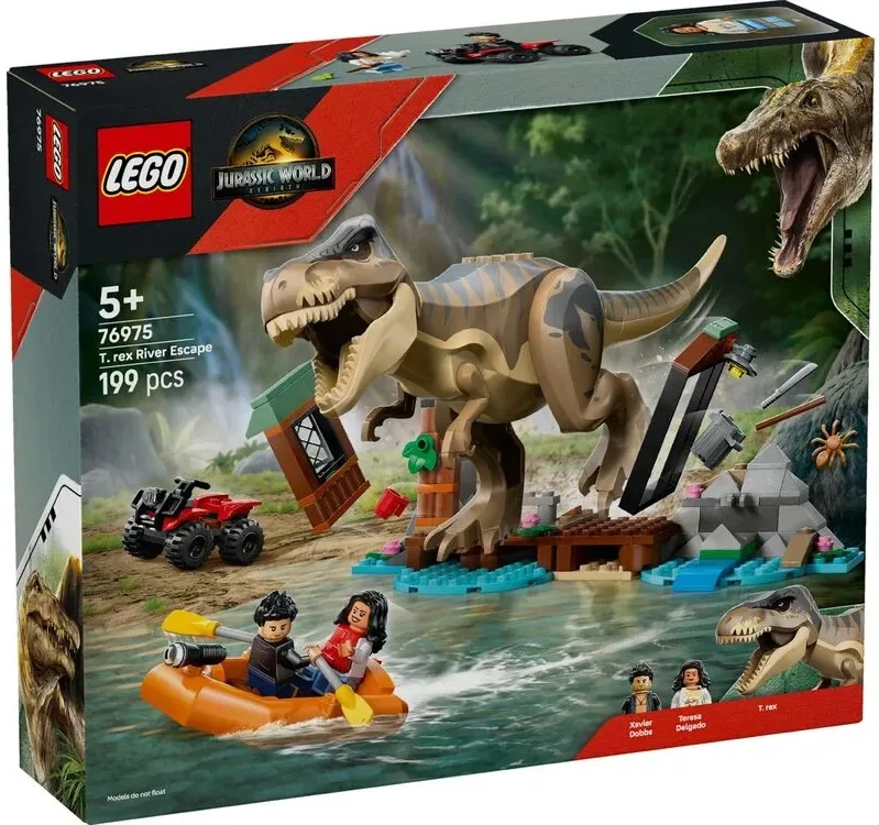 Конструктор LEGO Jurassic World 5+ різнокольоровий динозавр з фігурками та човном