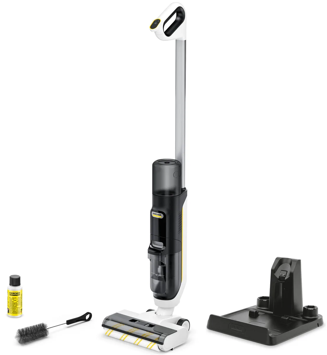 Безпровідний пилосос Karcher FCV 3, потужність 160Вт, об'єм контейнера для пилу 0.45л, об'єм для води 0.8л, автономна робота до 30