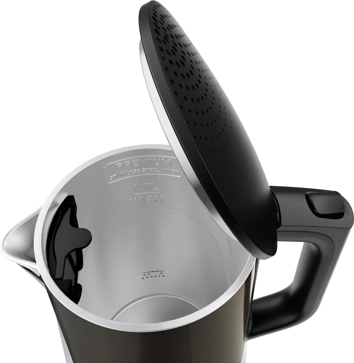 Електрочайник Tefal 1,7 л пластик нержавіюча сталь чорний 5 температурних режимів