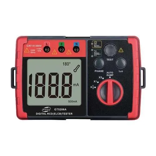 Цифровой тестер ПЗВ Benetech GT5206A 10мА-500мА 195-253В 180х190х90 мм