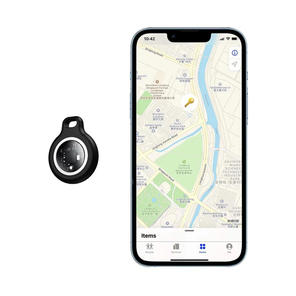Набір трекерів Hoco GPS 4 шт ABS 31х31х9 мм Чорні