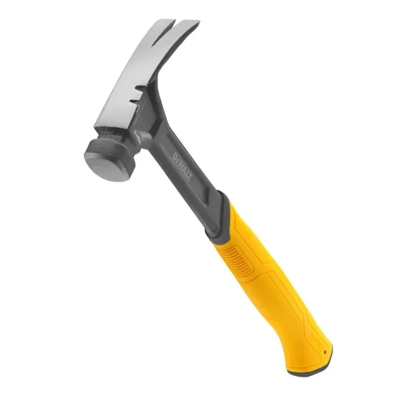 Столярний молоток DeWALT RIP-CLAW 454г 34см з металевим гумовим руків'ям та прямим цвяходером.