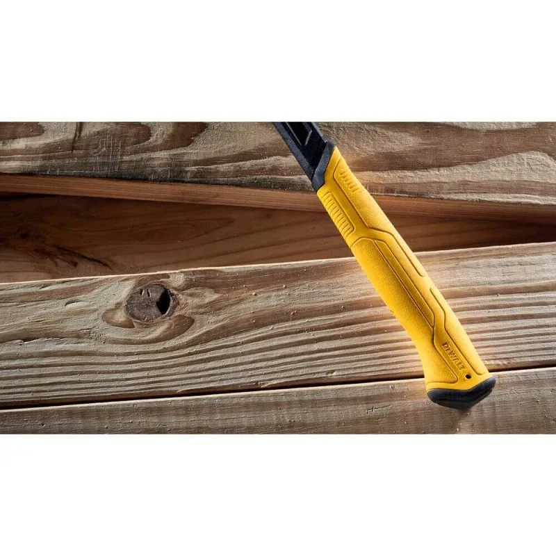 Столярний молоток DeWALT RIP-CLAW 454г 34см з металевим гумовим руків'ям та прямим цвяходером.