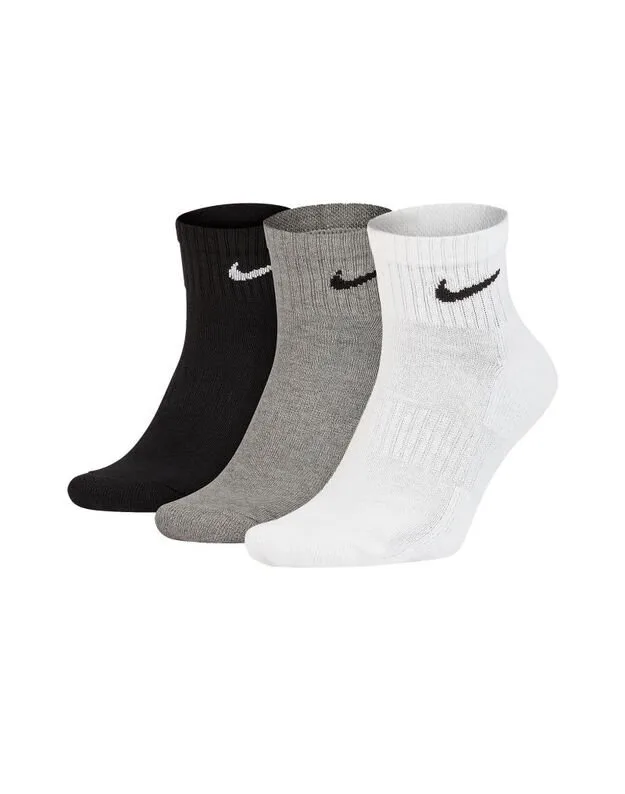 Шкарпетки NIKE бавовна 46-50 чорний білий сірий 3 пари