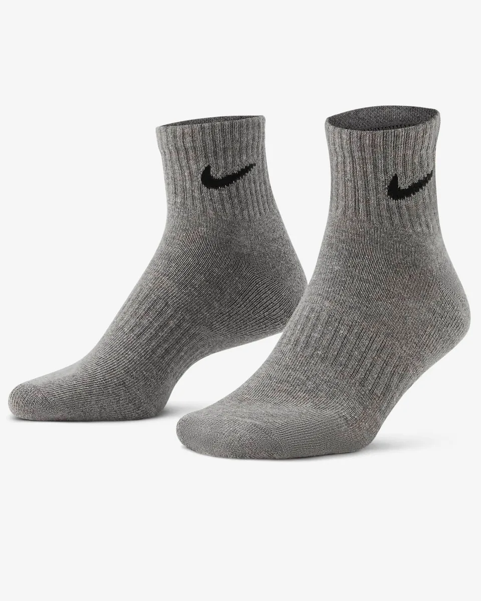 Шкарпетки NIKE хлопок 46-50 черный белый серый 3 пары