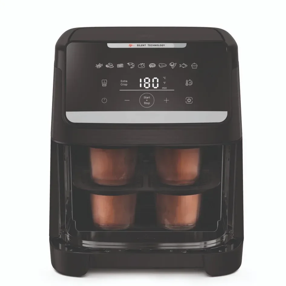 Мультипеч Tefal Easy Fry Silence XXL, 1800 Вт, об'ємна чаша 7 л, сенсорне управління, 10 режимів, пластик, чорний.