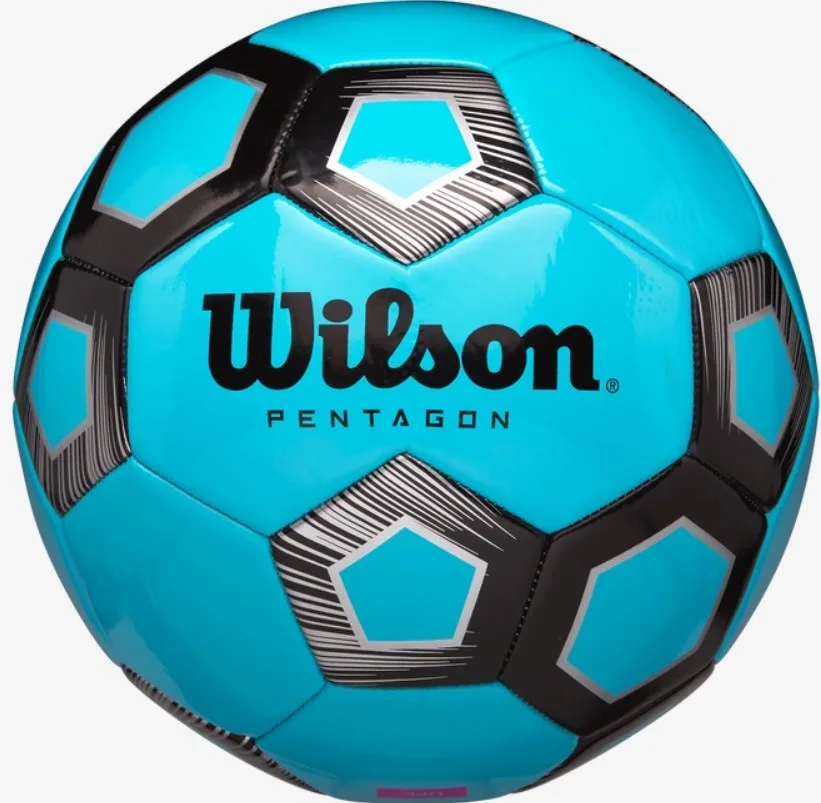 Футбольний м'яч Wilson поліуретанова шкіра 5 синій