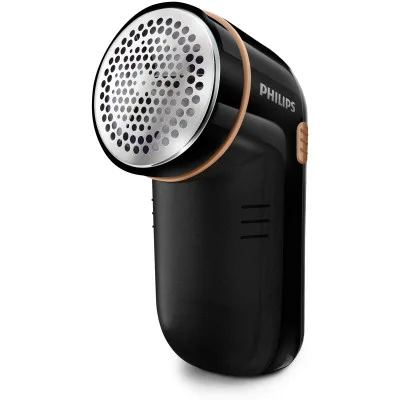 Машинка для очищення від катишків Philips, 8800 обертів за хвилину, велика площа лез, живлення від 2-х батарейок AA, чорного кольо