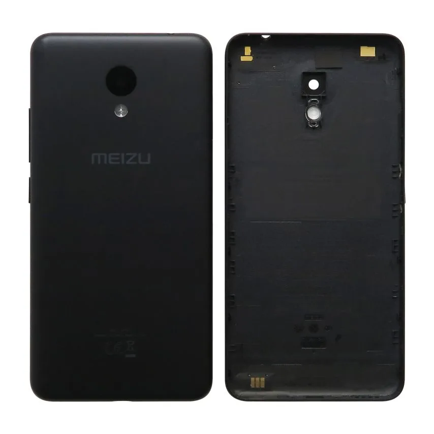 Корпус Meizu High Quality черный со стеклом камеры.