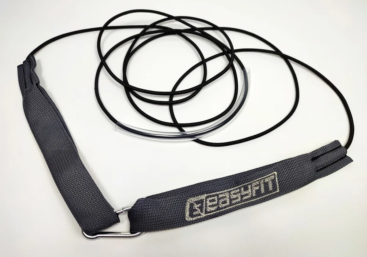 Резиновий еспандер EasyFit латекс 3 м сірий 1-40 кг