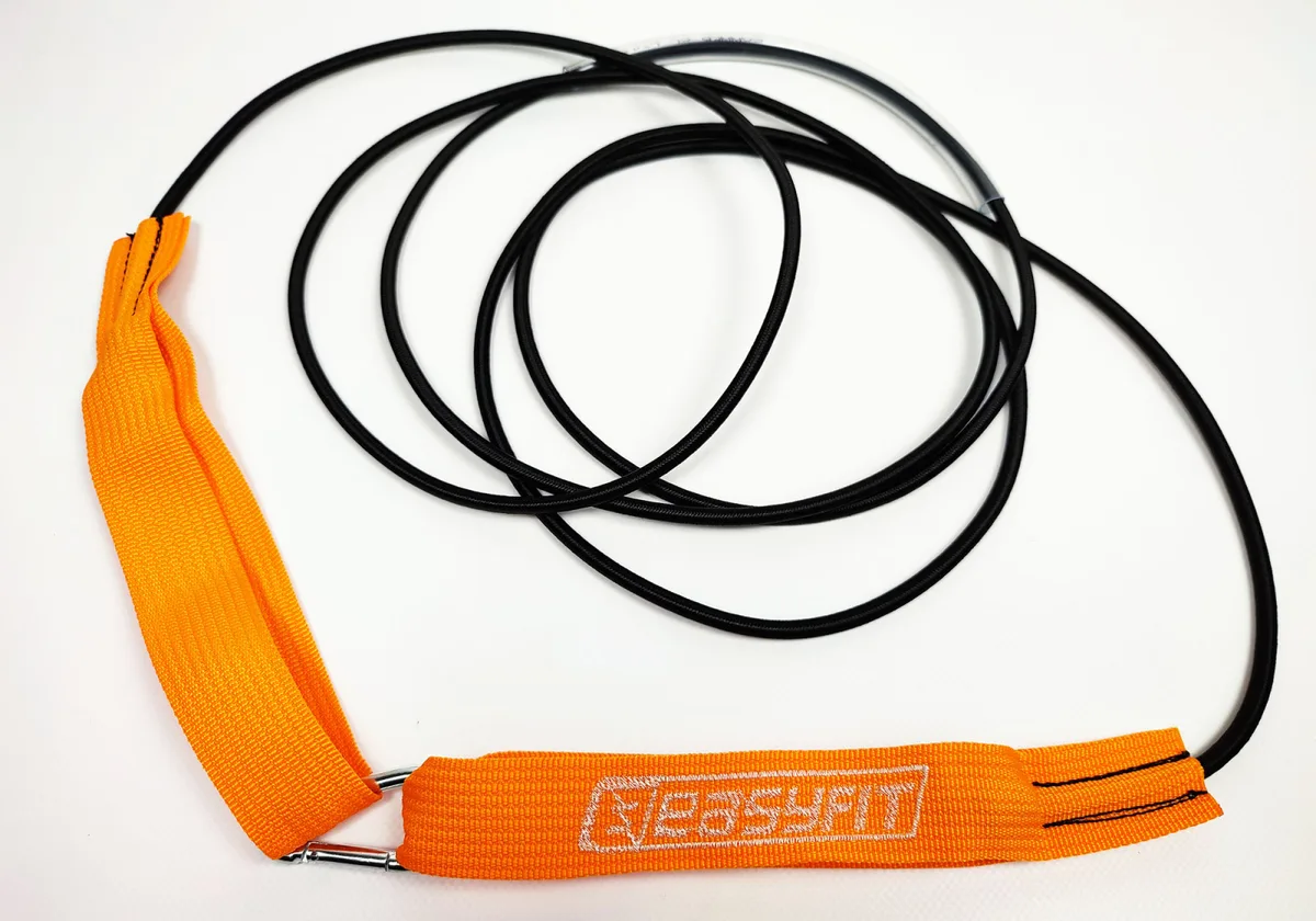 Резиновий еспандер EasyFit латекс 3 м сірий 1-40 кг