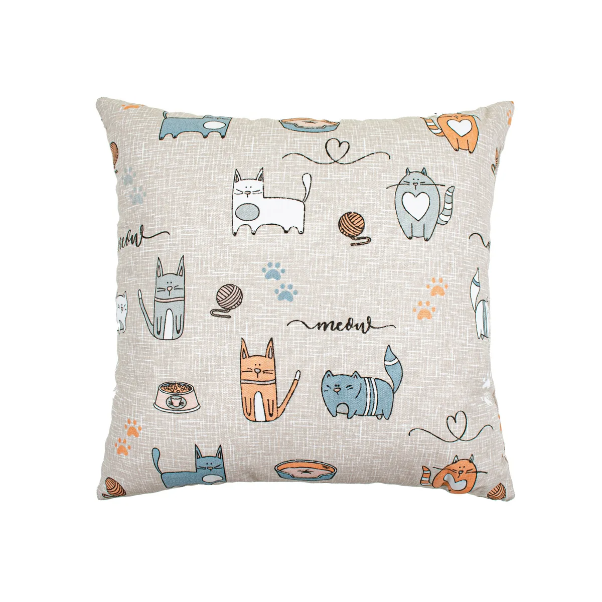 Подушка декоративна Home Line 100% бавовна 40х40 см бежевий